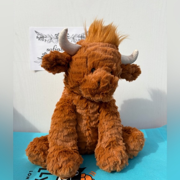 Jellycat Other - Jellycat FUDDLEWUDDLE HIGHLAND COW - Medium 8" Plush - Brand New with Tags